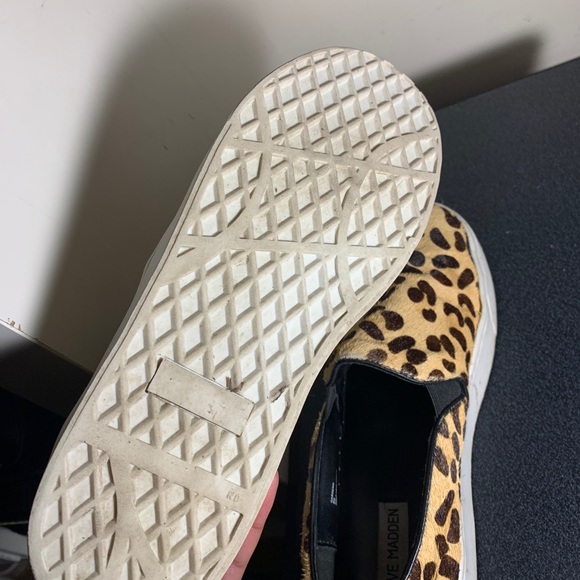Steve Madden Leopard Slip Ons - Picture 4 of 5